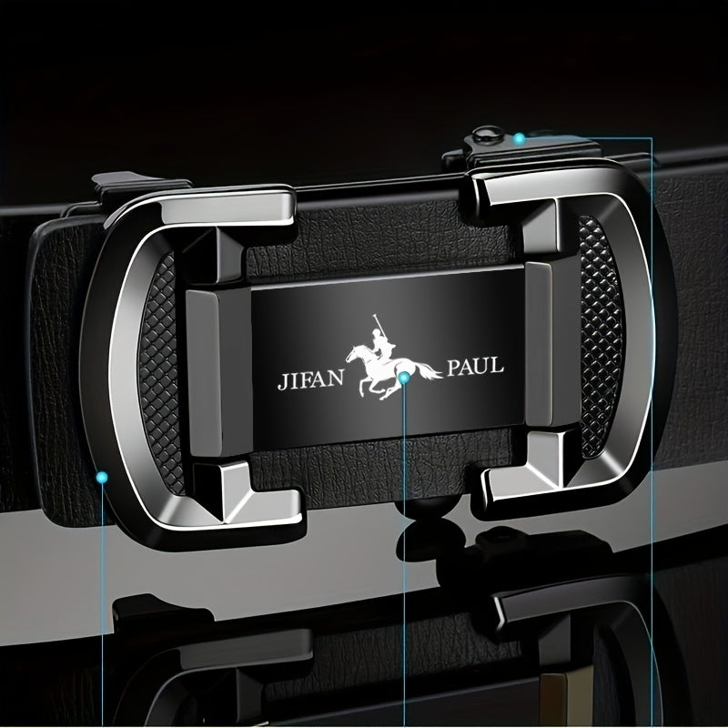 Men's Leather Belt With Automatic Buckle Business Casual Versatile Belt