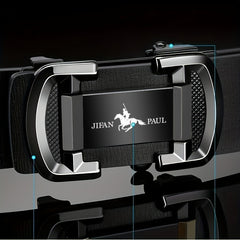 Men's Leather Belt With Automatic Buckle Business Casual Versatile Belt
