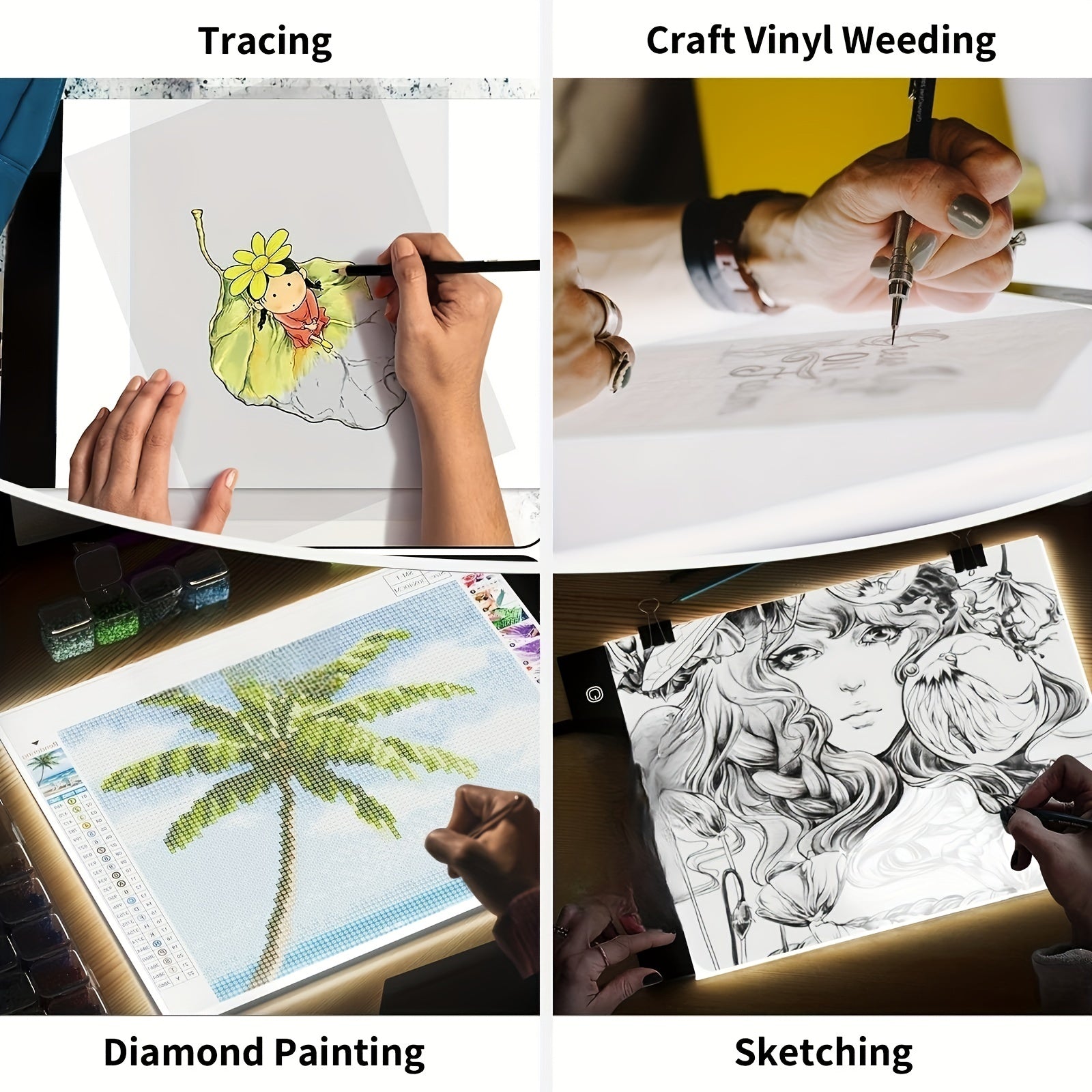 A4 LED Light Board for Diamond Painting Kits