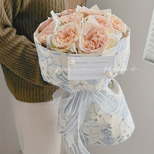 Floral Wrapping Paper Flower Wrapping Cloth DIY Materials