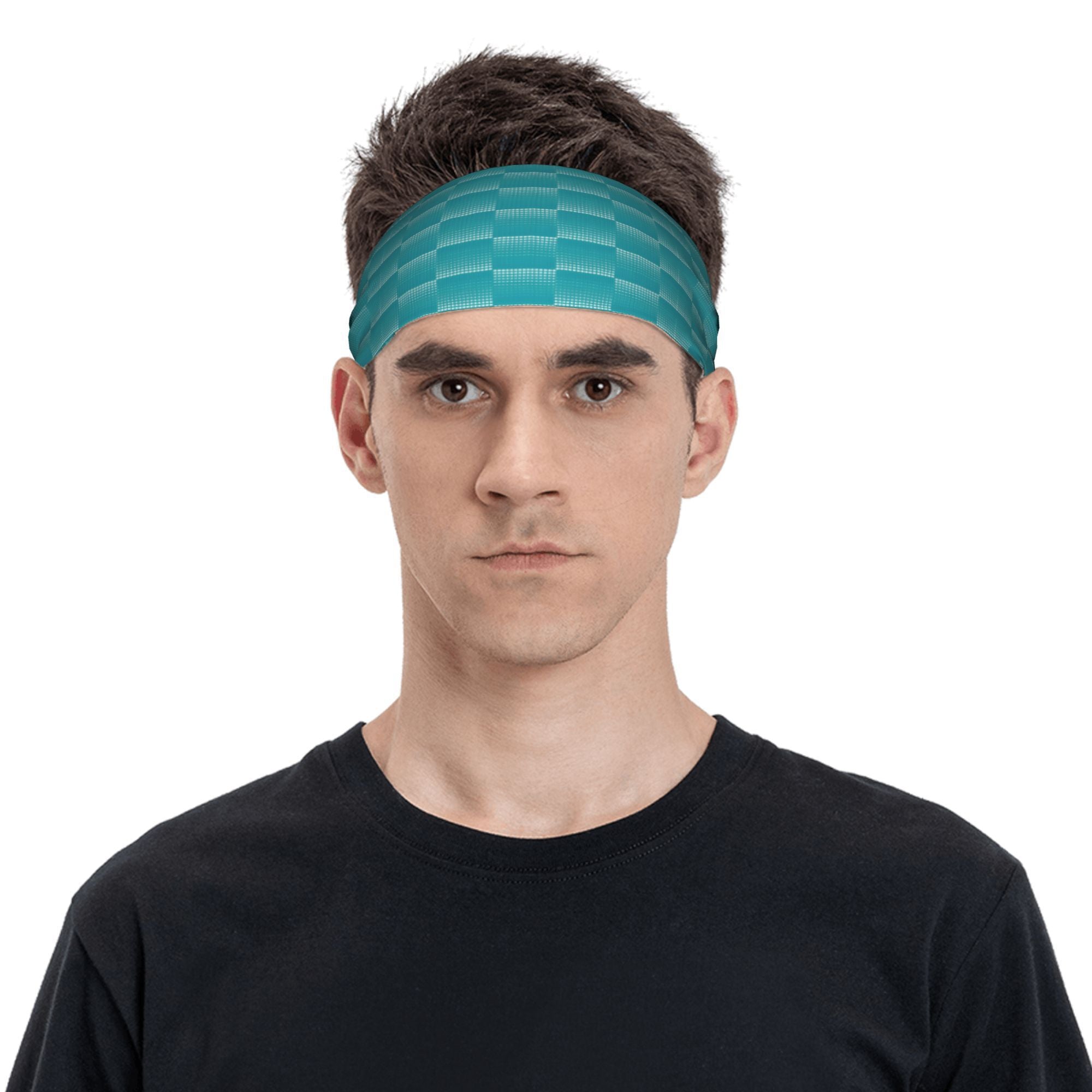 Vintage Plaid Breathable Headband for Sport & Casual Outfits