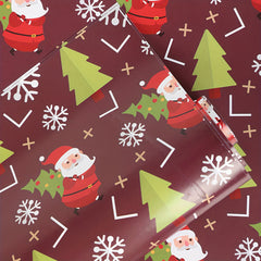 50 Merry Christmas Gift Wrapping Paper Christmas Tree Snowman Background