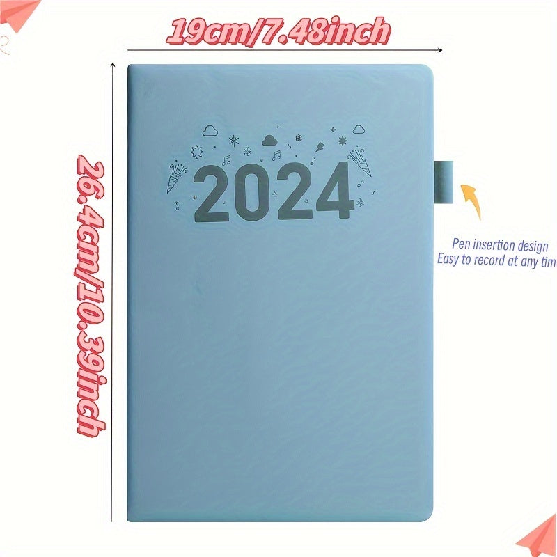 B5 Notebook with Pen Insert and Waterproof Faux Leather Cover