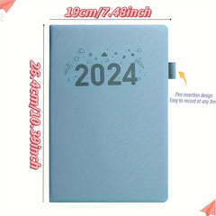 B5 Notebook with Pen Insert and Waterproof Faux Leather Cover