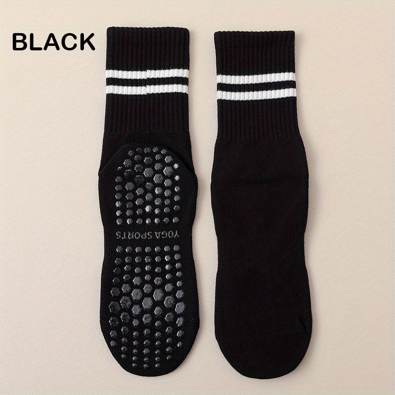 Non slip Yoga Socks Striped Silicone Dance Socks Breathable