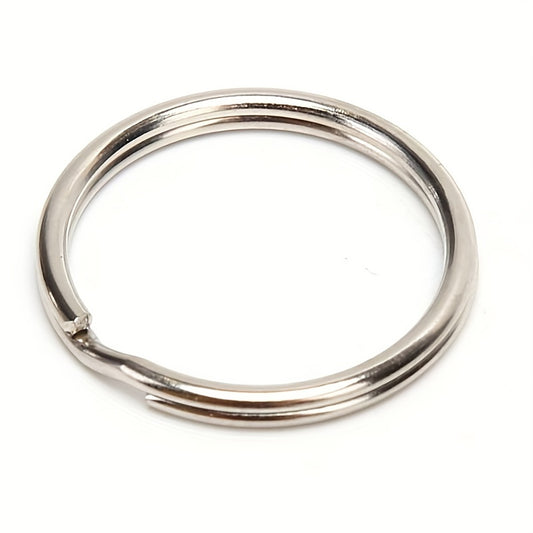100pcs Metal Key Rings Split Rings Hoop Keychain For DIY Jewelry Keyrings