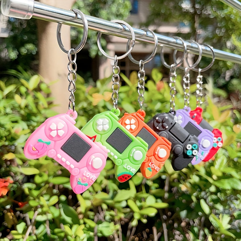 Rubber Fruit Game Console Handle Key Chain Hand Decoration Keychain