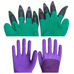 2 Pairs Anti thorn Protective Gloves With Claws
