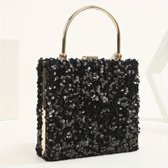 Colorful Sequins Clutch Purse Glitter Handbag for Wedding Party