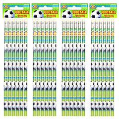 24 Pack Football Themed Pencils with Eraser Tips - Exam Writing Tools