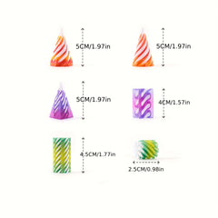 6pcs 3D Printed Rotating Desk Ornaments Dynamic Decoration Minimalist Office Art