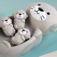 Floating Animal Bath Toys Set Rubber Educational Swimming Pool Playset