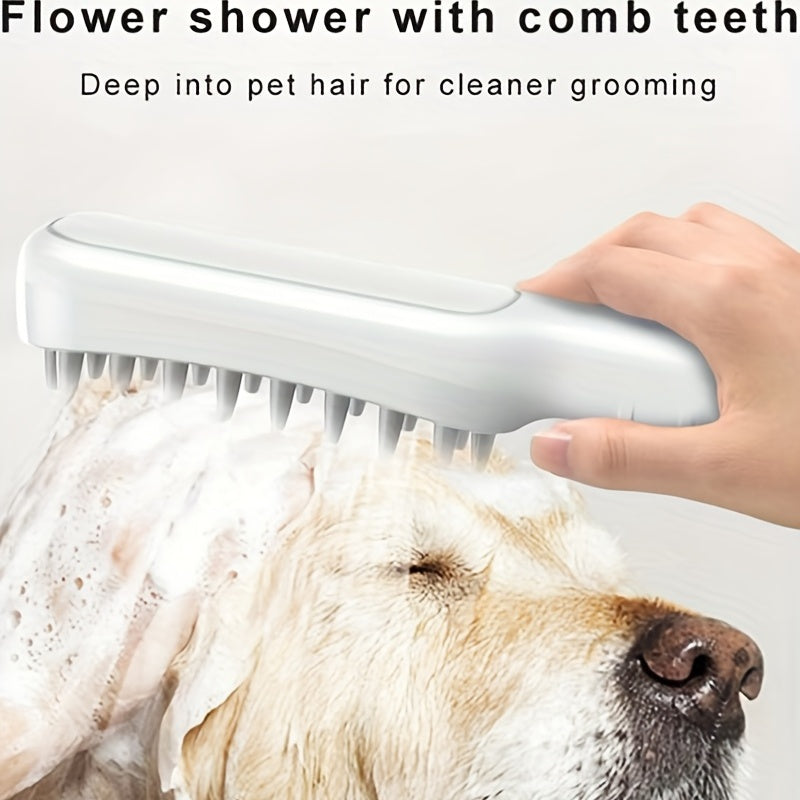 Two Tone Pet Bath Massage Brush For Dog And Cat