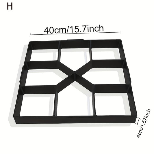 Cement Brick Stone Road Concrete Mold Garden Road Mold H Model