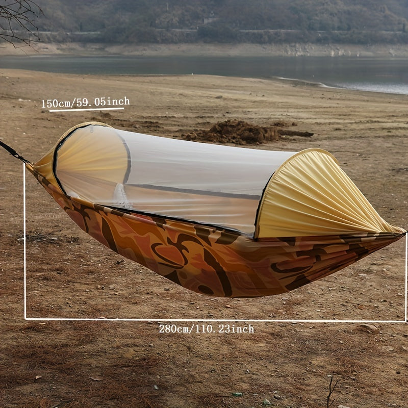 2 Person Camping Hammock with Mosquito Net & Tree Straps