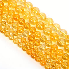 Citrine Natural Stone Beads for Jewelry Making DIY Bracelet Necklace