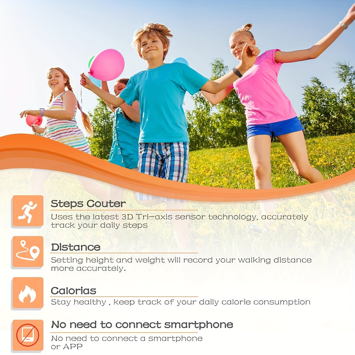 Pedometer Fitness Tracker Watch with Step Counter