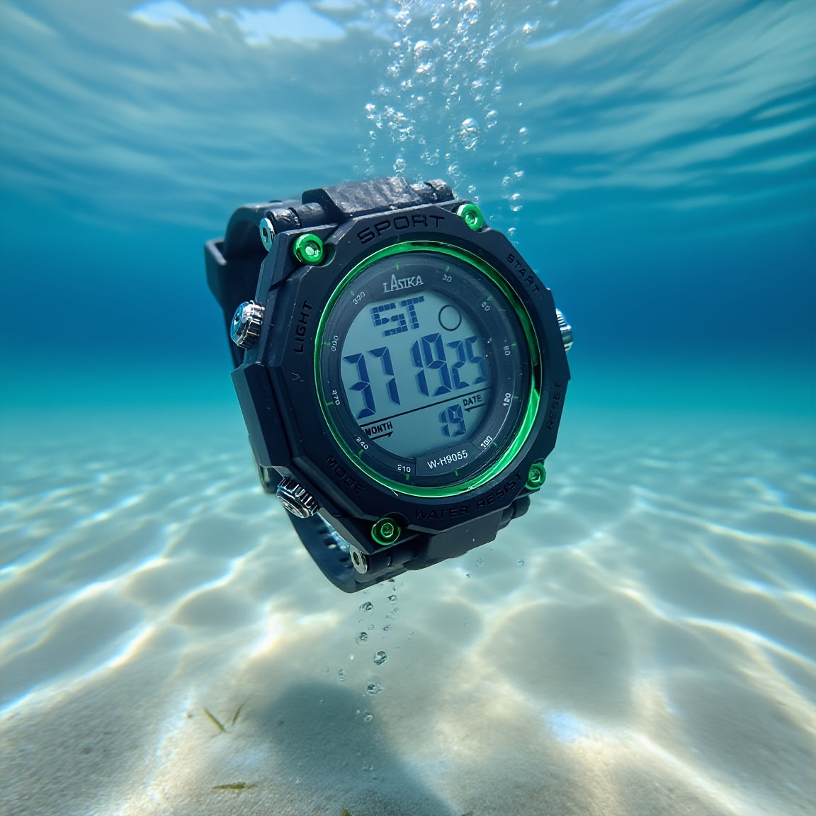 Youth Waterproof Timer & Alarm Watch, Luminous Display, Stylish Design