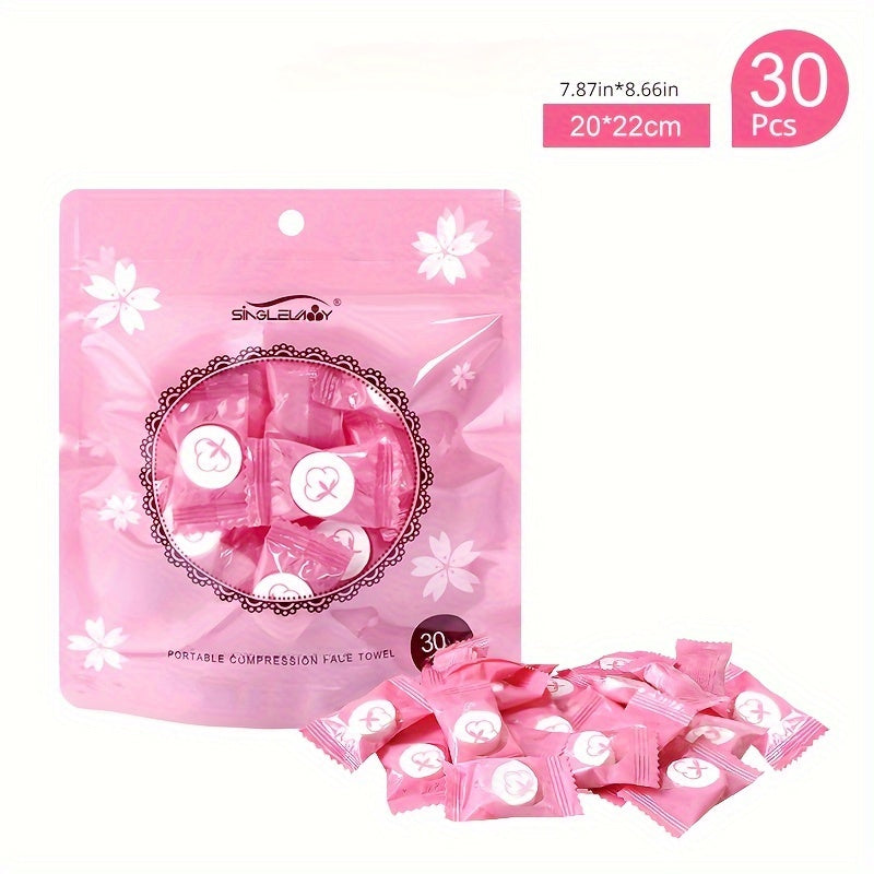 30pcs Mini Disposable Towel Compressed Portable Travel Face Towels