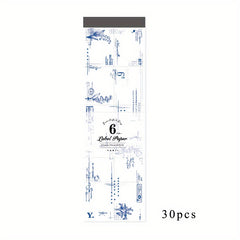30 Sheets Memo Pad Summer Flower Series DIY Decoration Base Post