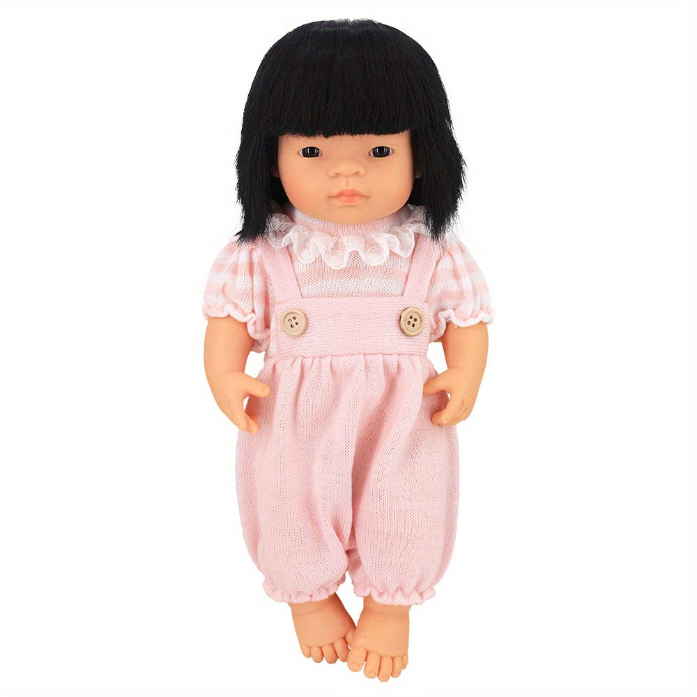 Adorable Gray & Pink Jumpsuit for Reborn Dolls