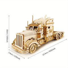 3D Wooden Car Model Making Kit Toy DIY Scale Mechanical Car Model Puzzle