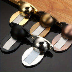 1pc Zinc Alloy Invisible Adjustable Door Stopper