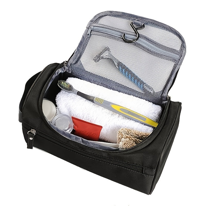 Waterproof Cosmetic Bag Travel Organizer for Toiletries Mill Sand Oxford Case