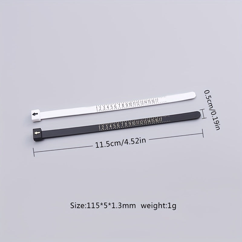 Ring Sizer Measuring Set Gauge Measure Tool Jewelry Sizing Tools 1-17 Rings Size