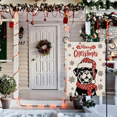 Rottweiler Dog Christmas Garden Flag Xmas Winter Decoration