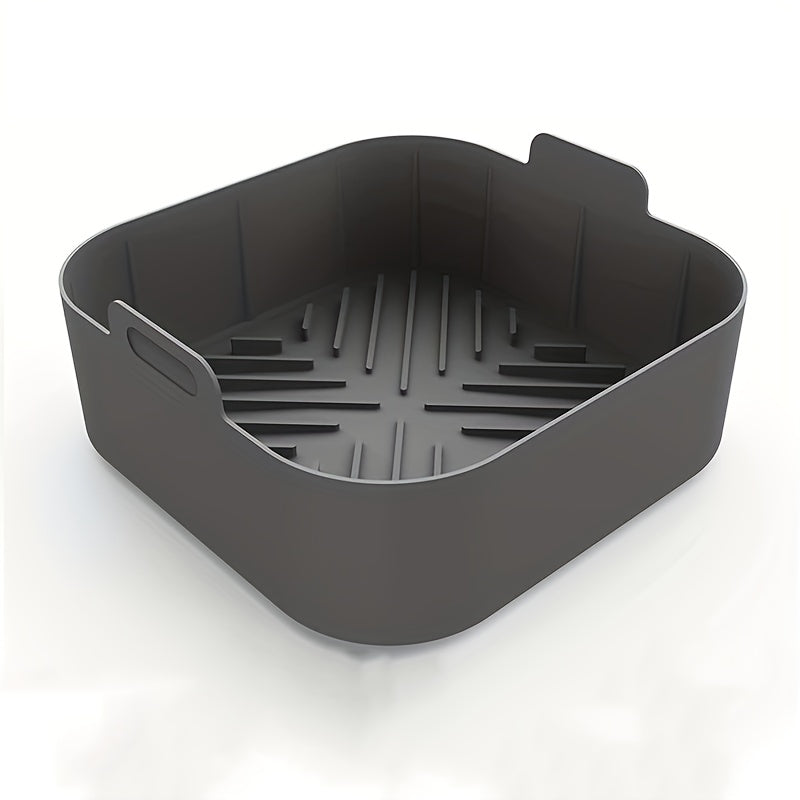 2pcs Square Silicone Liner for Air Fryer Non Stick High Temperature Resistant