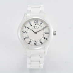 KUERST Teenager Watch Ceramic Butterfly Buckle Quartz Watch