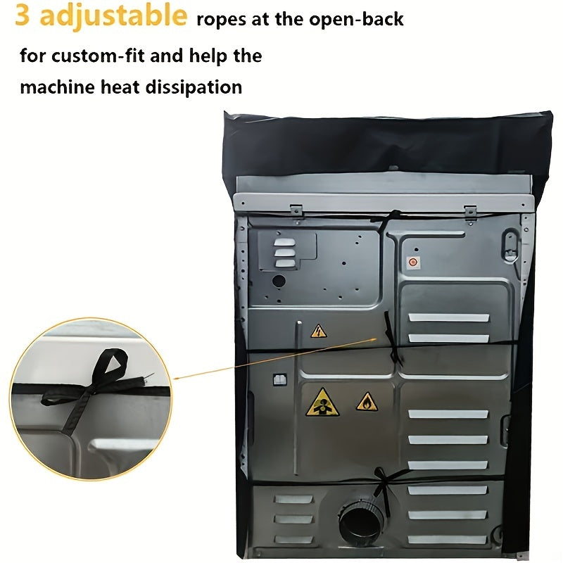 Waterproof 420D Washer Dryer Cover - Fits Most Top & Front Load Machines