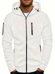 Men's Zipper Hooded Jacket Sports Fitness Sweater