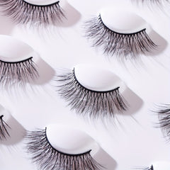 10 Pairs False Eyelashes Thick Curling Slender Lashes Natural Cross