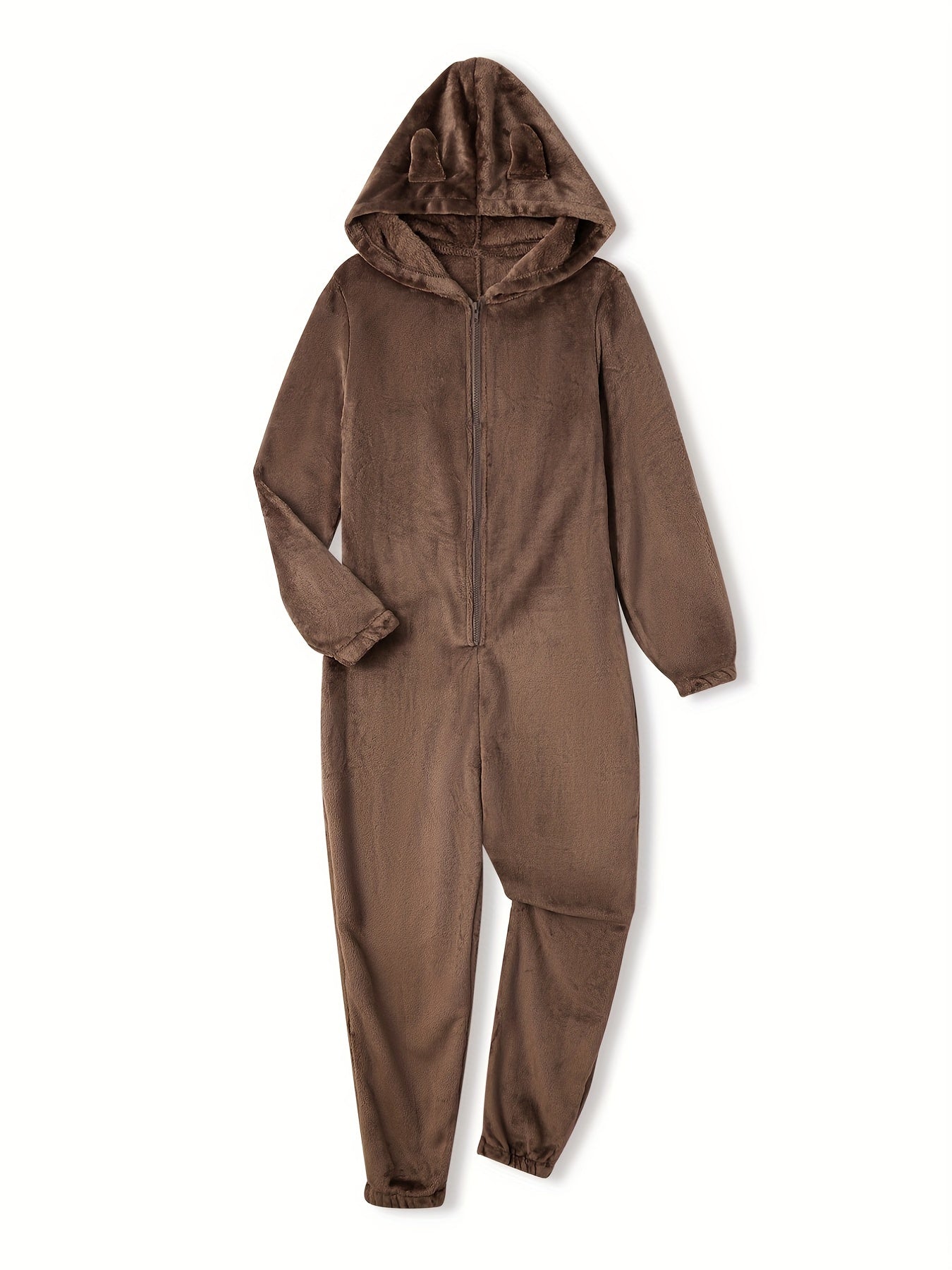 Bear Pajama Jumpsuit Long Sleeve Plush Pajama Women's Lingerie