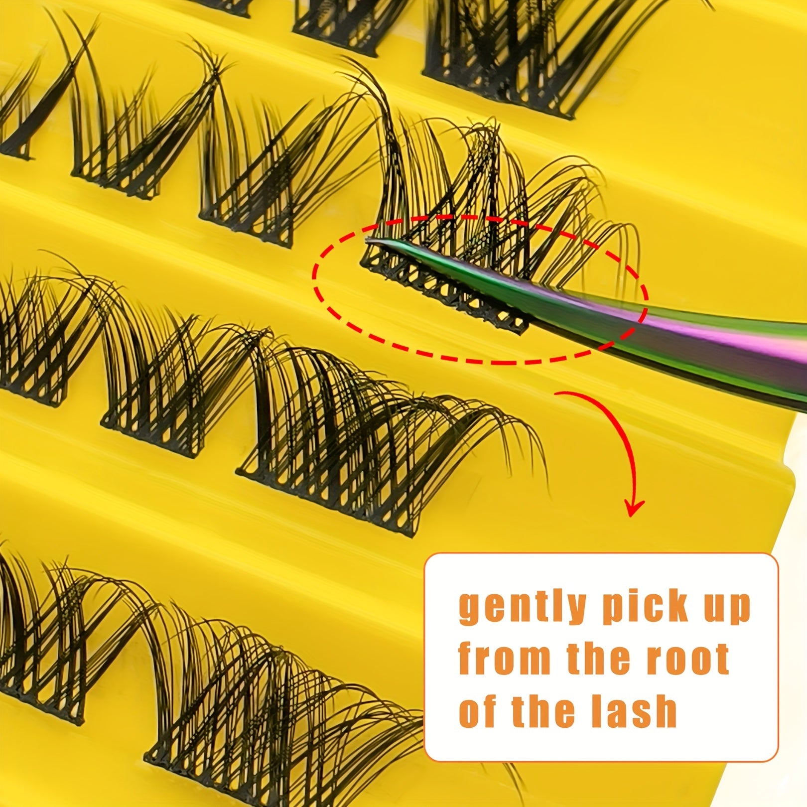 80 Clusters Cat Eye Eyelashes Natural DIY False Lashes