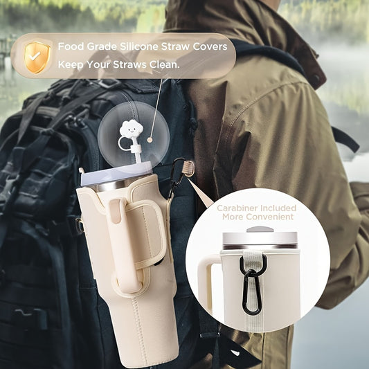 40oz Tumbler Cup Anti Scald Water Bottle Carrier Bag