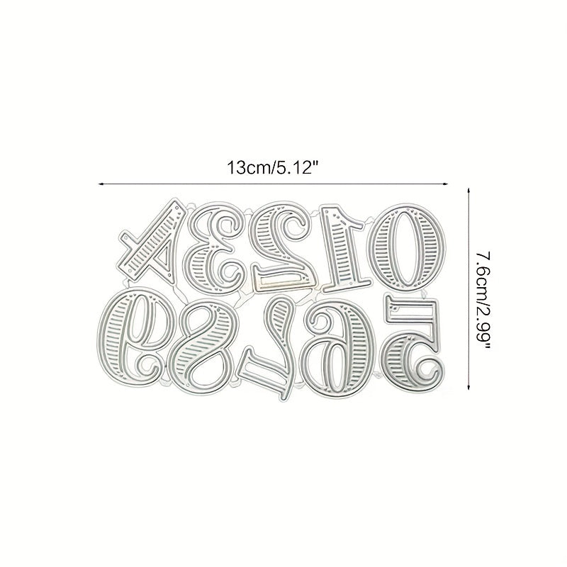 1pc Digital Metal Cutting Mold for DIY Scrapbooking Gift Card Making