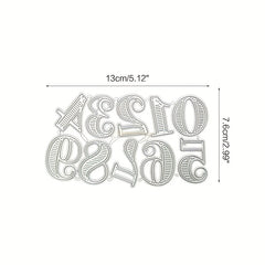 1pc Digital Metal Cutting Mold for DIY Scrapbooking Gift Card Making