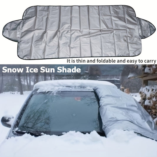 Foldable Windshield Cover for Snow and Sun Protection