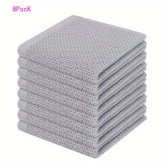8pcs Washcloths Scouring Pads Soft Absorbent Dish Towel