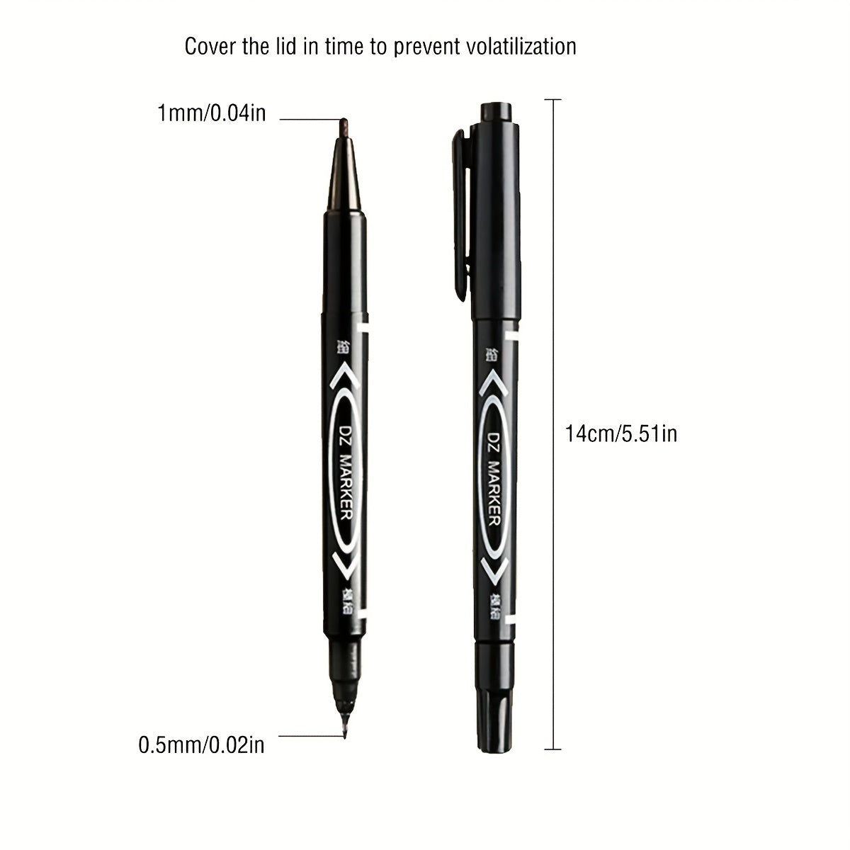0 5 1 0mm Double Head Marker Waterproof Brush Pens