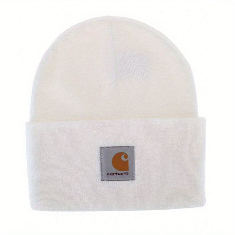 Men's Grey Knit Cuffed Beanie Hat