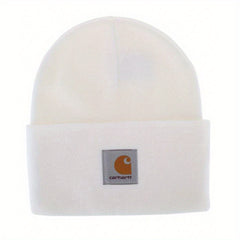 Men's Grey Knit Cuffed Beanie Hat