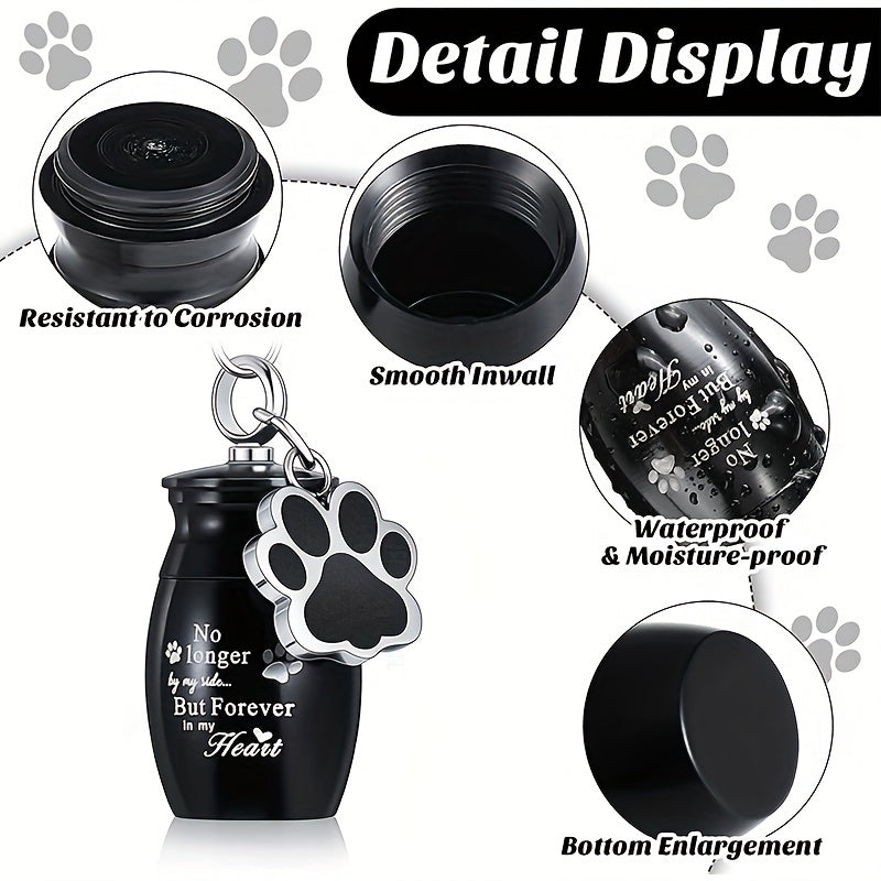 Pet Urns Keychain With Storage Bags For Dog Cat Ashes Keepsake