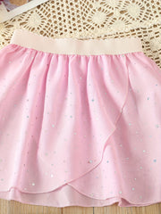 Sequin Ballet Skirt Girls Dance Performance