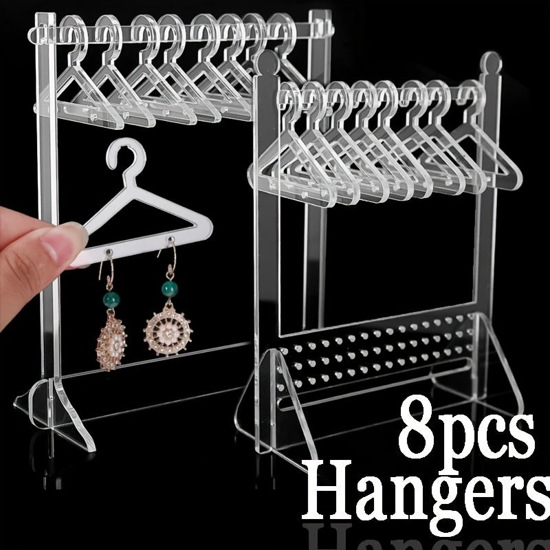 Earrings Stand Organizer Acrylic Hanger Shape Jewelry Display Holder