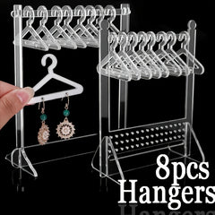 Earrings Stand Organizer Acrylic Hanger Shape Jewelry Display Holder