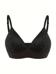 Floral Lace Wireless Bras Comfy Intimates Women's Lingerie